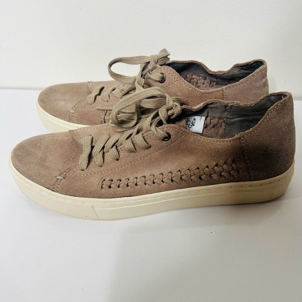 TOMS Taupe Brown Suede Sneakers Sz 7.5